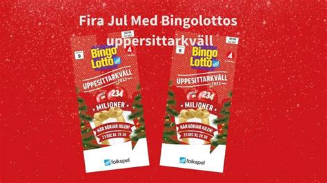 Fira Jul Med Bingolotto 23 December 2023 .